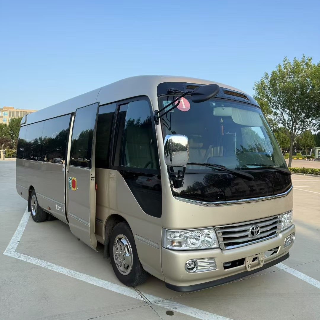 Trade Export Toyota Coaster Luxury Minibus Passenger Car Gasoline Diesel Emission Minibus Passenger Car