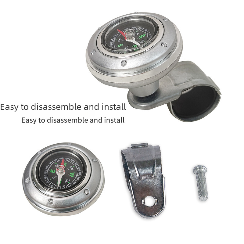 【Cross-Border Hot Item】Car Steering Wheel Power Ball Multifunctional Compass Truck Labor-Saving Steering Assist Wholesale