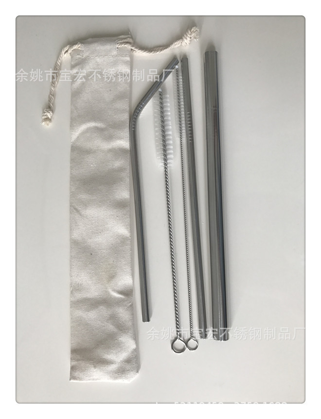 304 Stainless Steel Straw Spoon Beverage Straw Spoon Stirring Stick Coffee Cup Straw Spoon Source Factory Quality Assurance