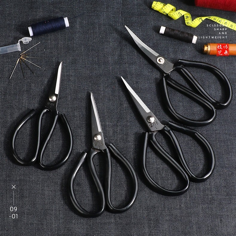 Kitchen Knife King Scissors Industrial Scissors Leather Cutting Sewing Scissors Kitchen Household High Carbon Steel Pointed Scissors Office Daily Scissors