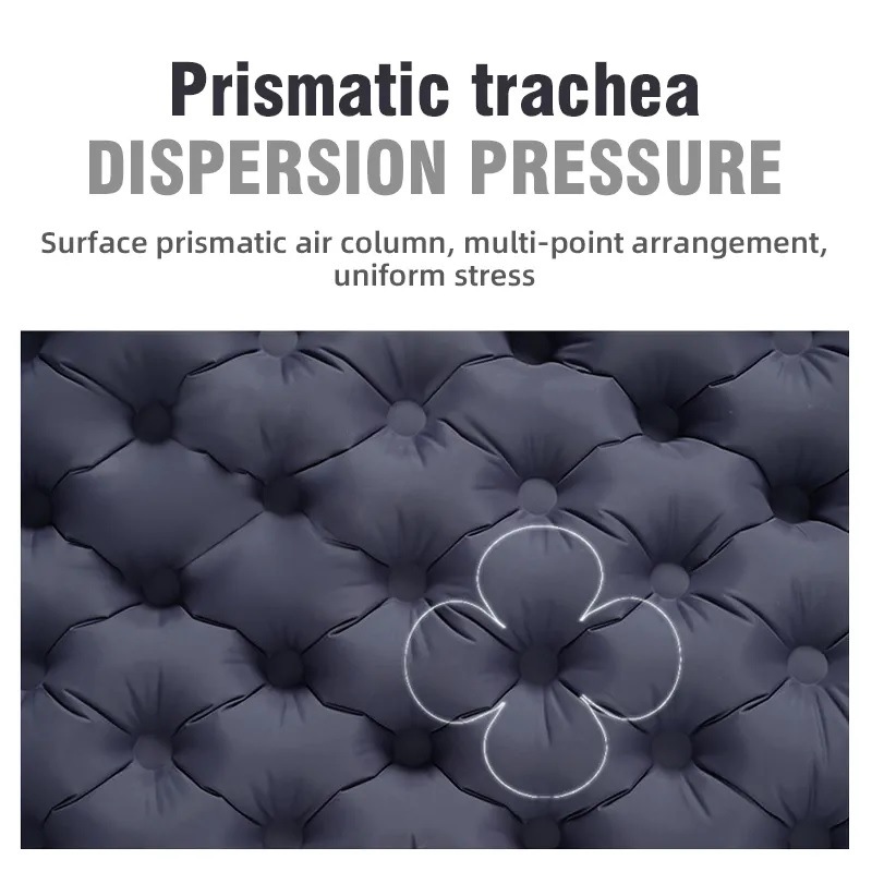 Cross-Border Tpu Double Inflatable Mat Ultra-Light Outdoor Portable Tent Mat Camping Style Moisture-Proof Mat Manufacturer Direct Sale