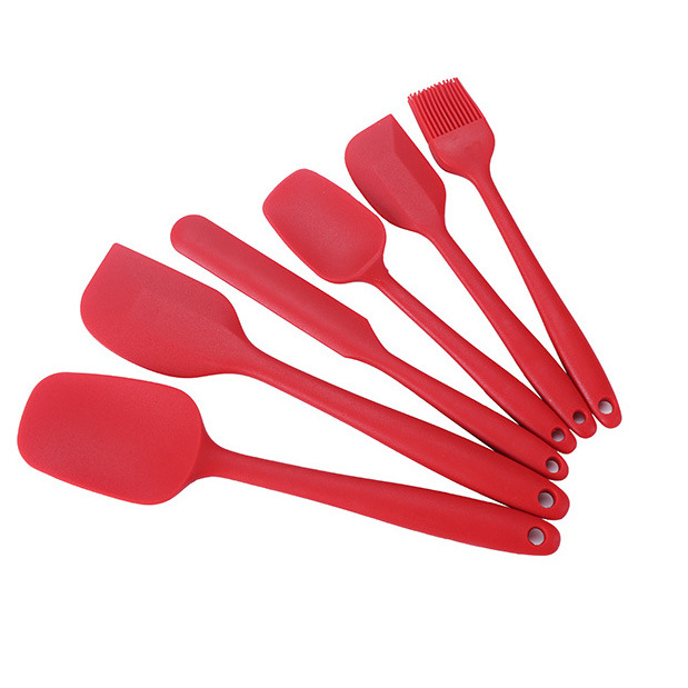 Silicone Kitchen Utensils 6-piece scraper oil brush barbecue all-inclusive silicone kitchen supplies 6-Piece Baking Tools set