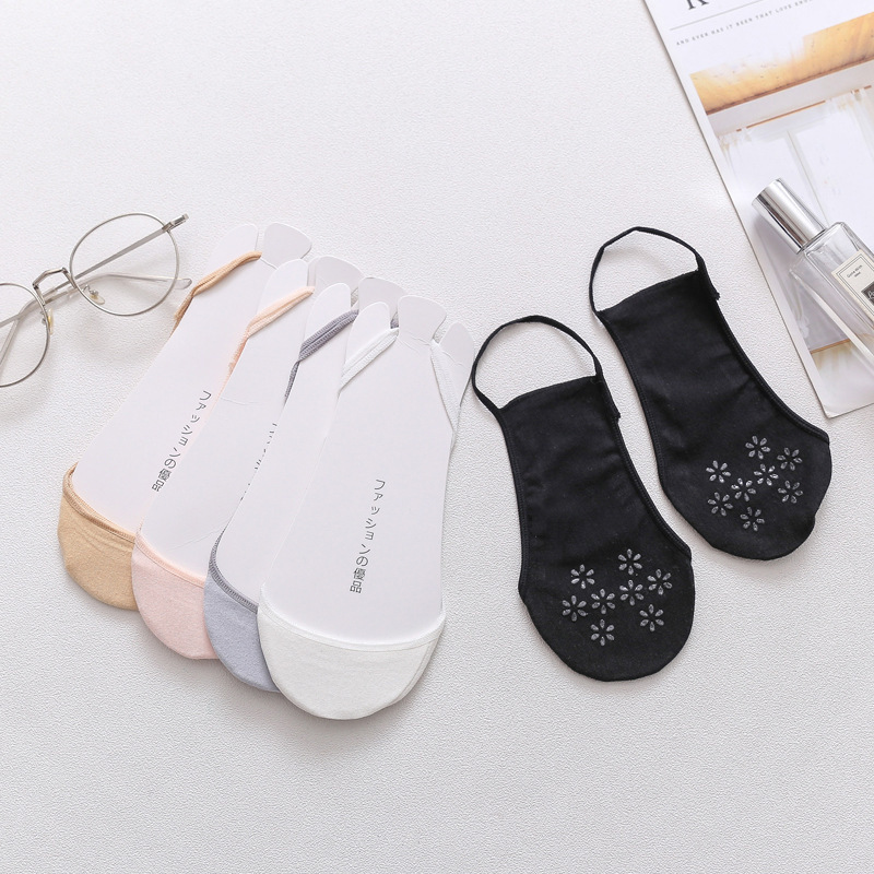 Женские летние тонкие невидимые носки, короткие носки, противоскользящие носки, дышащие, впитывающие пот, противоскользящие носки для лета