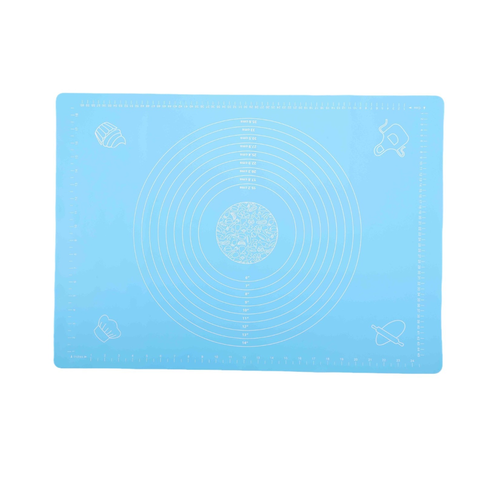 Cross-Border New Simple Square Silicone Kneading Mat for Home Kitchen with Scale Chopping Board Rolling Baking Tools Wholesale