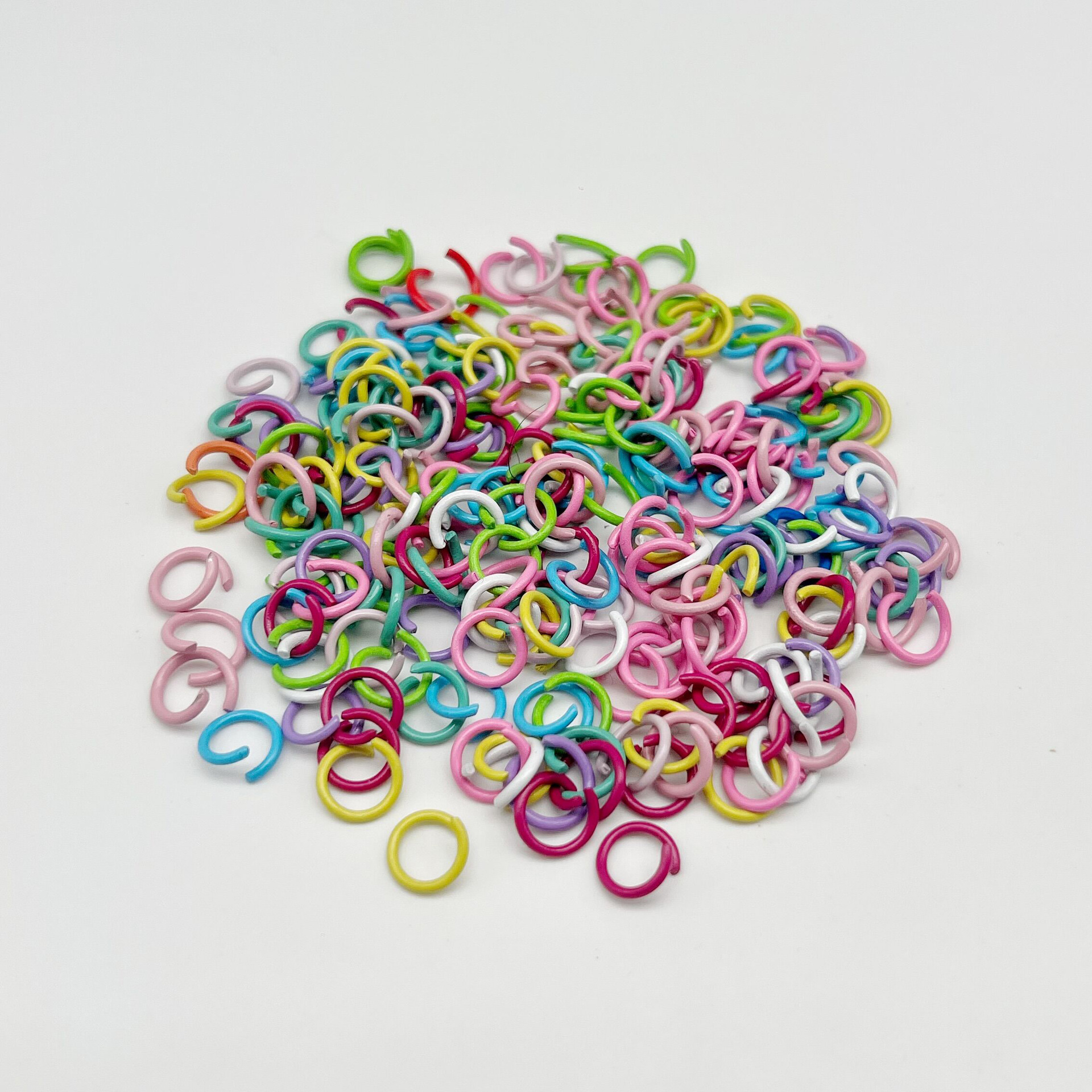 Manufacturer in stock paint color open ring closed ring paint color diy handmade material material connecting ring