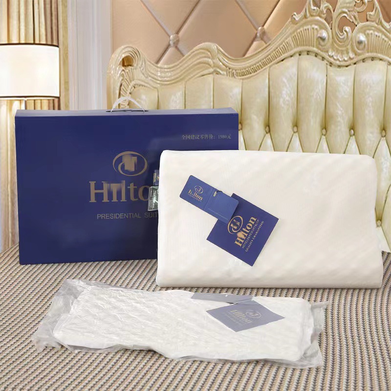 [Оптовая продажа] Латексная подушка Hilton, натуральная латексная подушка, защита шеи, дышащая подушка для волос
