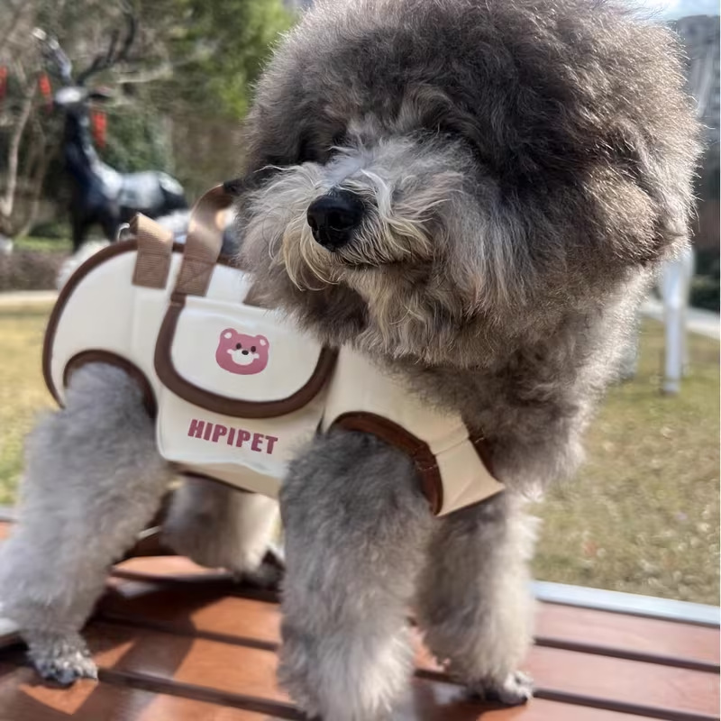 Outdoor Dog Outing Portable Bag, Portable Cross-Body Puppy Backpack with Strap, Pet Travel Bag, Travel Supplies