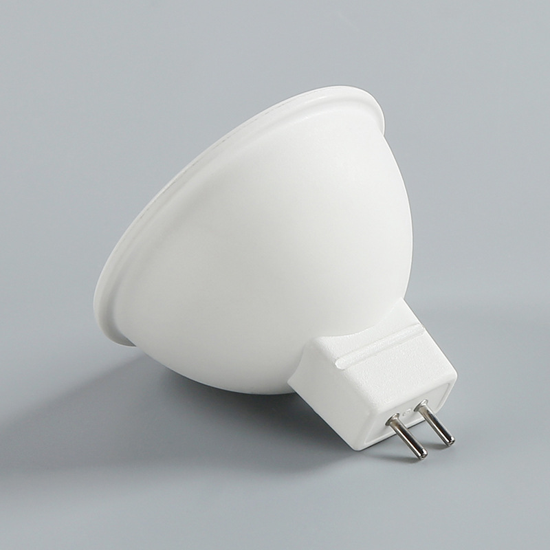 COB plastic aluminum lamp Cup MR16 small spotlight AC/DC can use ACDC12V lamp Cup 220V 5W lens lamp Cup