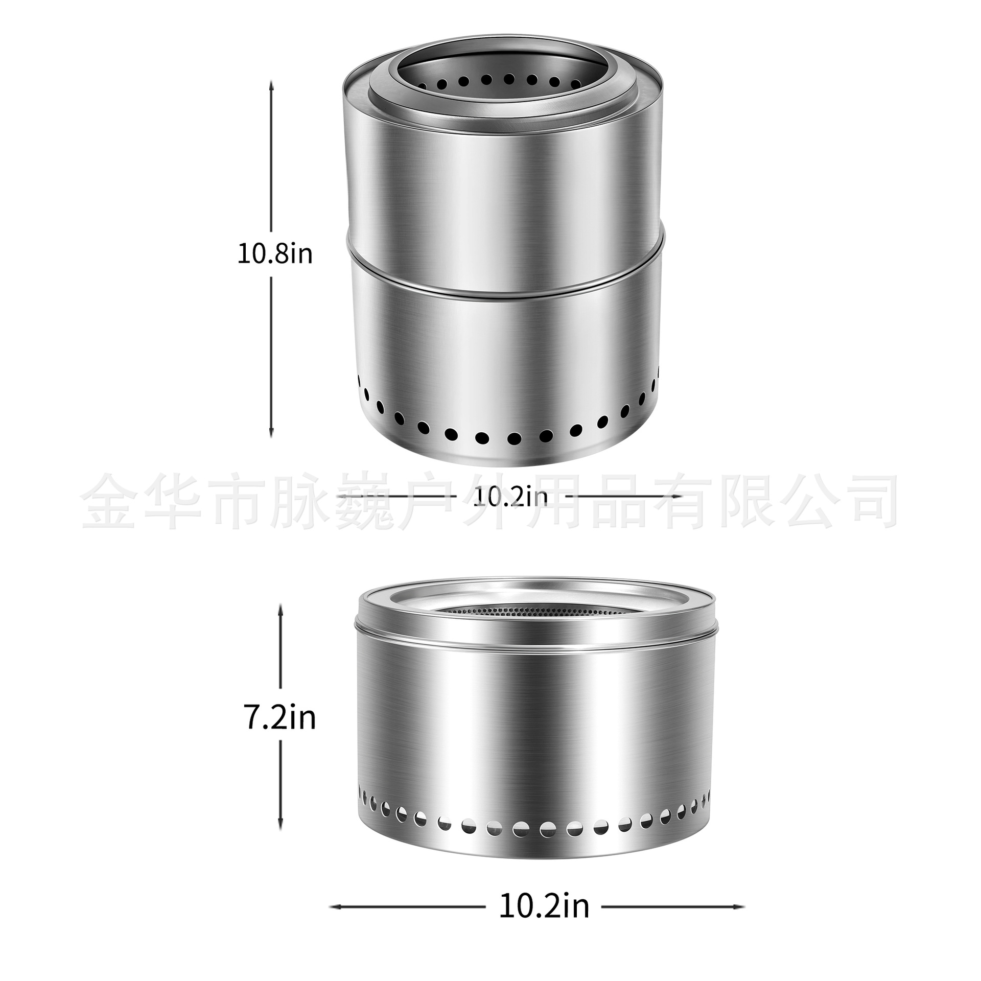 Outdoor Camping Wood Stove Detachable and Convenient Stainless Steel Stove Bonfire Stove Courtyard Heating Stove Mw D226