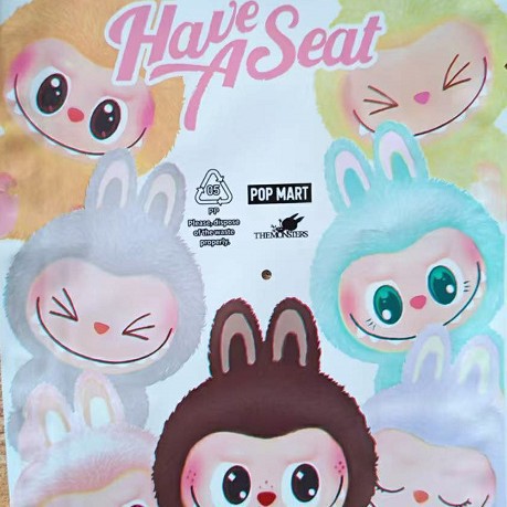 In-Stock Labubu Blind Bag Self-Sealing Bags, Labubu Doll Packaging Bags, Blind Box Empty Bags, Paper Boxes, First, Second, and Third Generations