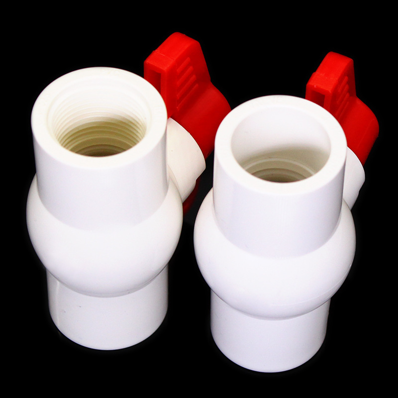 PVC ball valve valve switch screw water supply pipe fittings 20 25 32 40 50 63 75 90 110 160