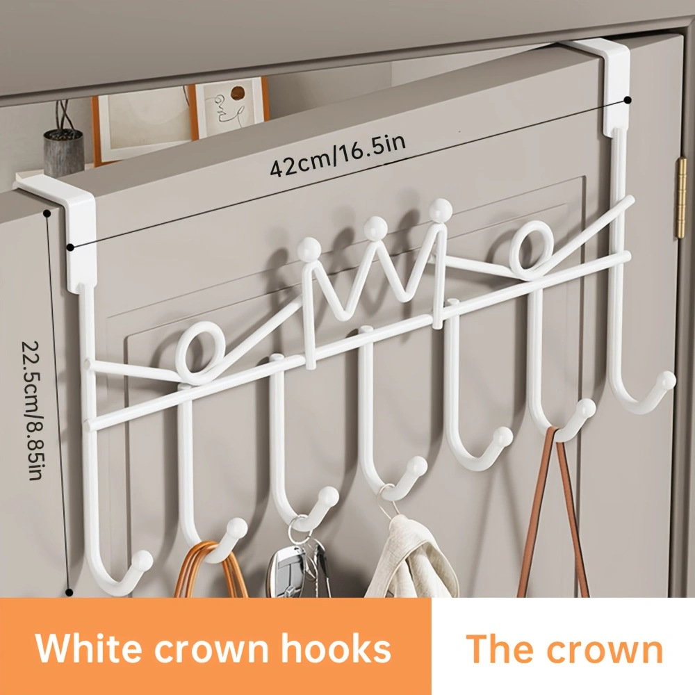 Foreign trade explosions door hook cross-border non-perforated clothing door rack storage finishing lengthened bold wholesale