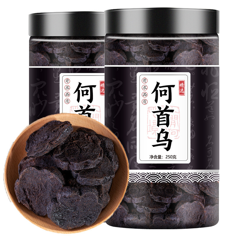 Factory Direct Sales of the Same Origin of Medicine and Food Polygonum Multiflorum 250g Canned Wild Chinese Herbal Medicine Wholesale Ready for Delivery