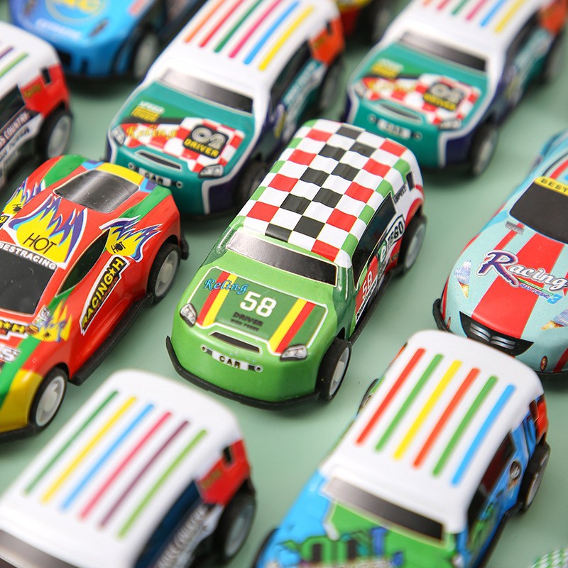 Wholesale Tiktok Popular Alloy Cars, Tinplate Cars, Children's Toys, Simulation Model Ornaments, Bulk Pull-Back Cars, Small Cars