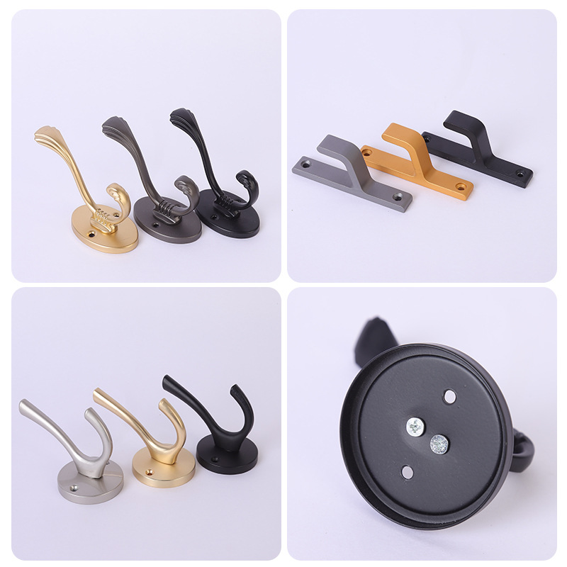 Coat Hook Zinc Alloy Coat Hook Accessories Towel Hook Porch Hardware Coat Hook Furniture Black Small Hook