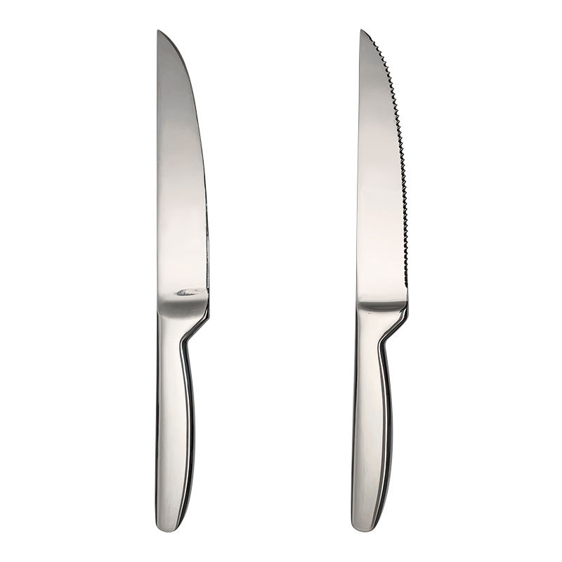 420 Stainless Steel Service Knife Hotel Restaurant High-End Toothed Service Knife Household Steak Knife Cake Cream Spatula