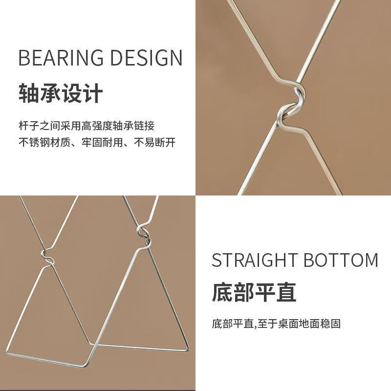 Kitchen Floor-Standing Desktop Garbage Rack Household Kitchen Foldable Storage Rack Plastic Bag Rack Bracket Garbage Rack