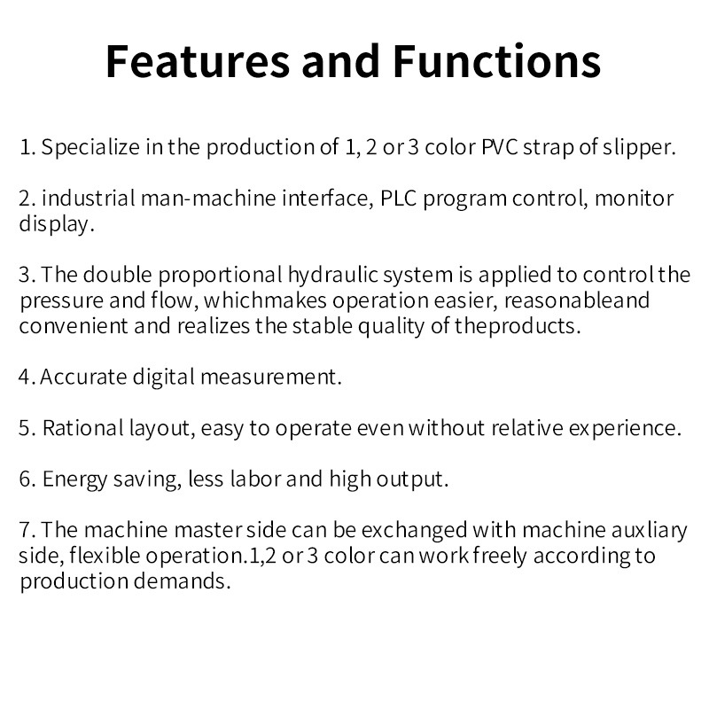 Three-Color Slipper Strap Injection Molding Machine Upper Strap Making Machine