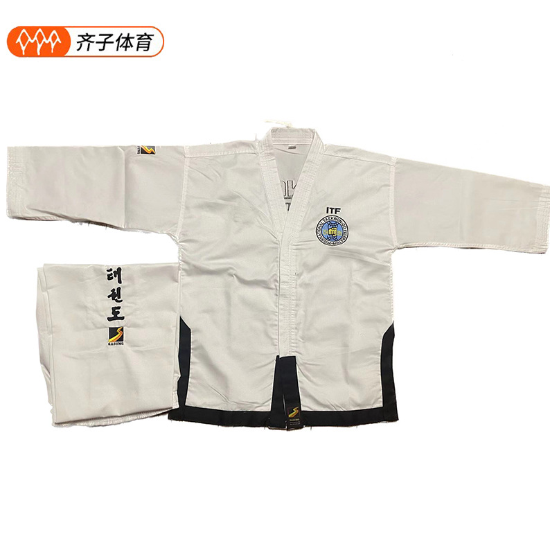 ITF taekwondo clothing wholesale regular master accept custom embroidery printing