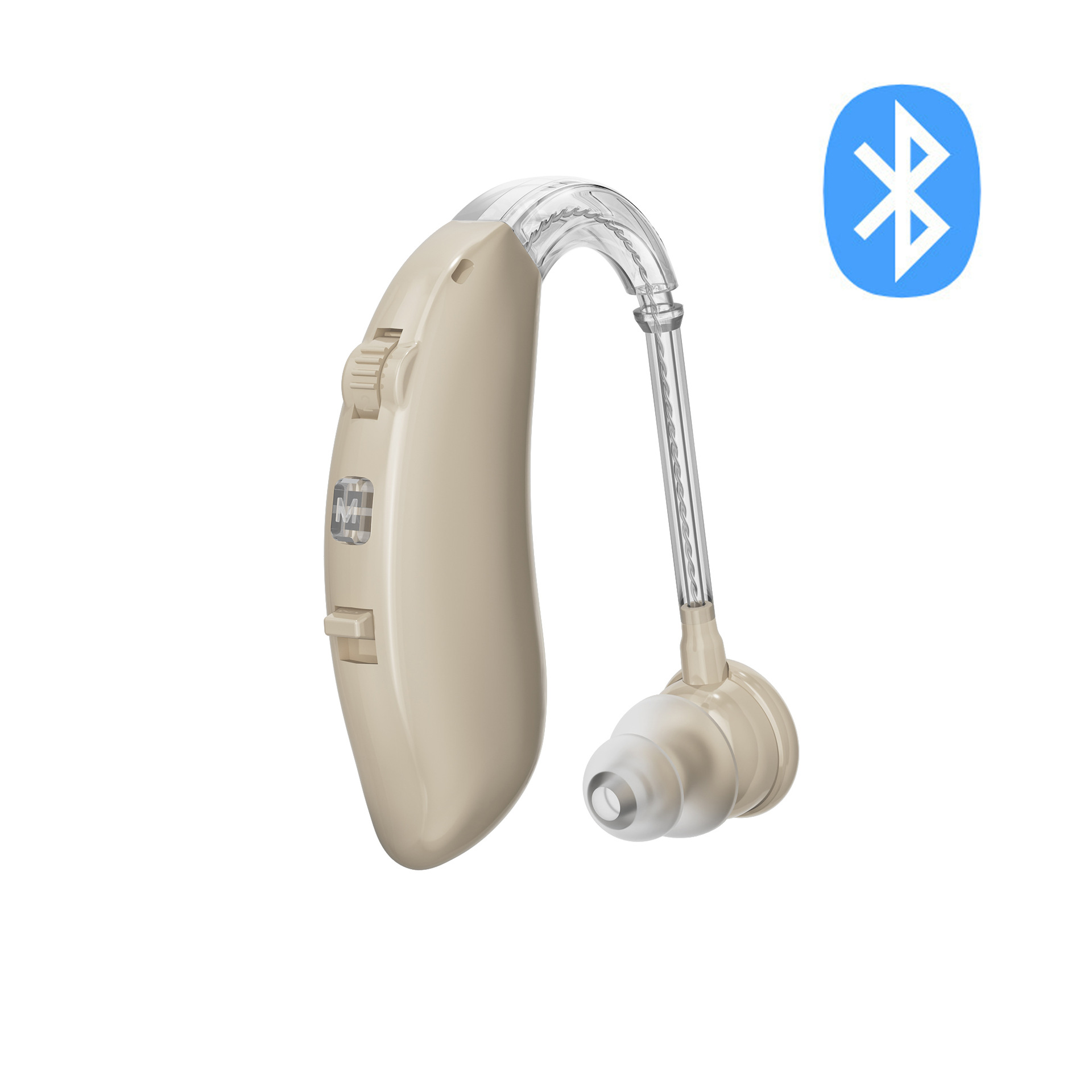 Cross-Border Bluetooth Hearing Aid for the Elderly, Rechargeable Sound Amplifier, Behind-The-Ear Sound Collector, Hearingaid