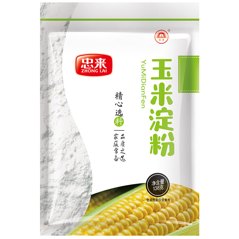 Кукурузный крахмал Zhonglai, оптовая продажа съедобного сырого порошка
