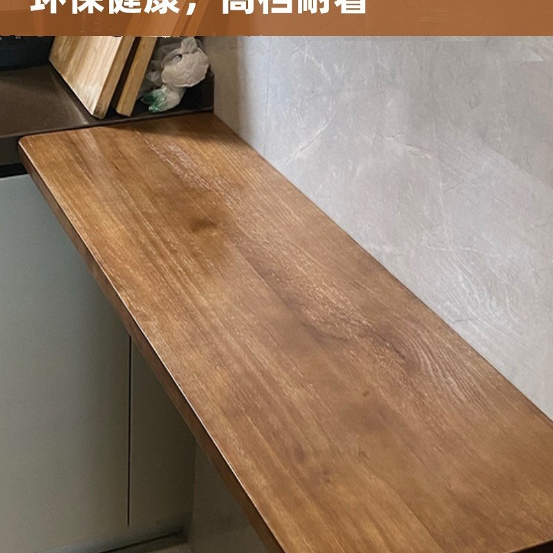 Wall Folding Table Wall-Mounted Simple Bar Table Solid Wood Desk Dining Table Hanging Wall Computer Table Small Apartment Table