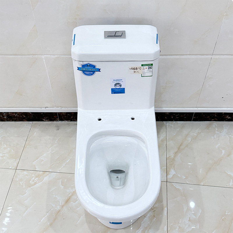 Ceramic Toilet Bowl Wholesale Manufacturer Bathroom Super Swirl Siphon Water-Saving Large Diameter One-Piece Toilet