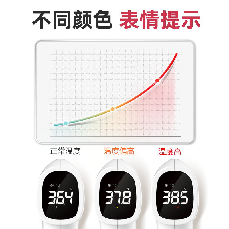 Kangtai Customized Forehead Thermometer Household Infrared Thermometer Handheld Thermometer Digital Body Thermometer Cross-Border
