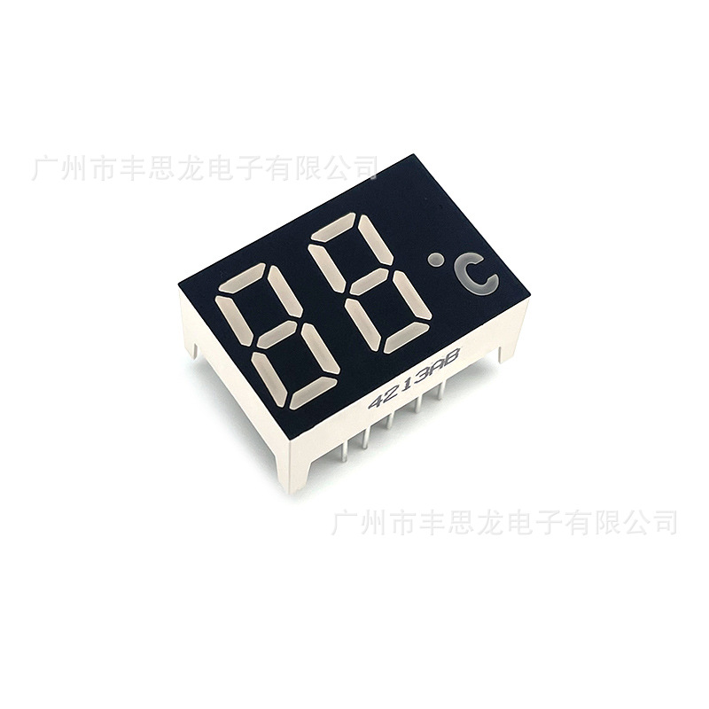 0.4 inch two digital tube thermos temperature display 4213AB blue led digital screen