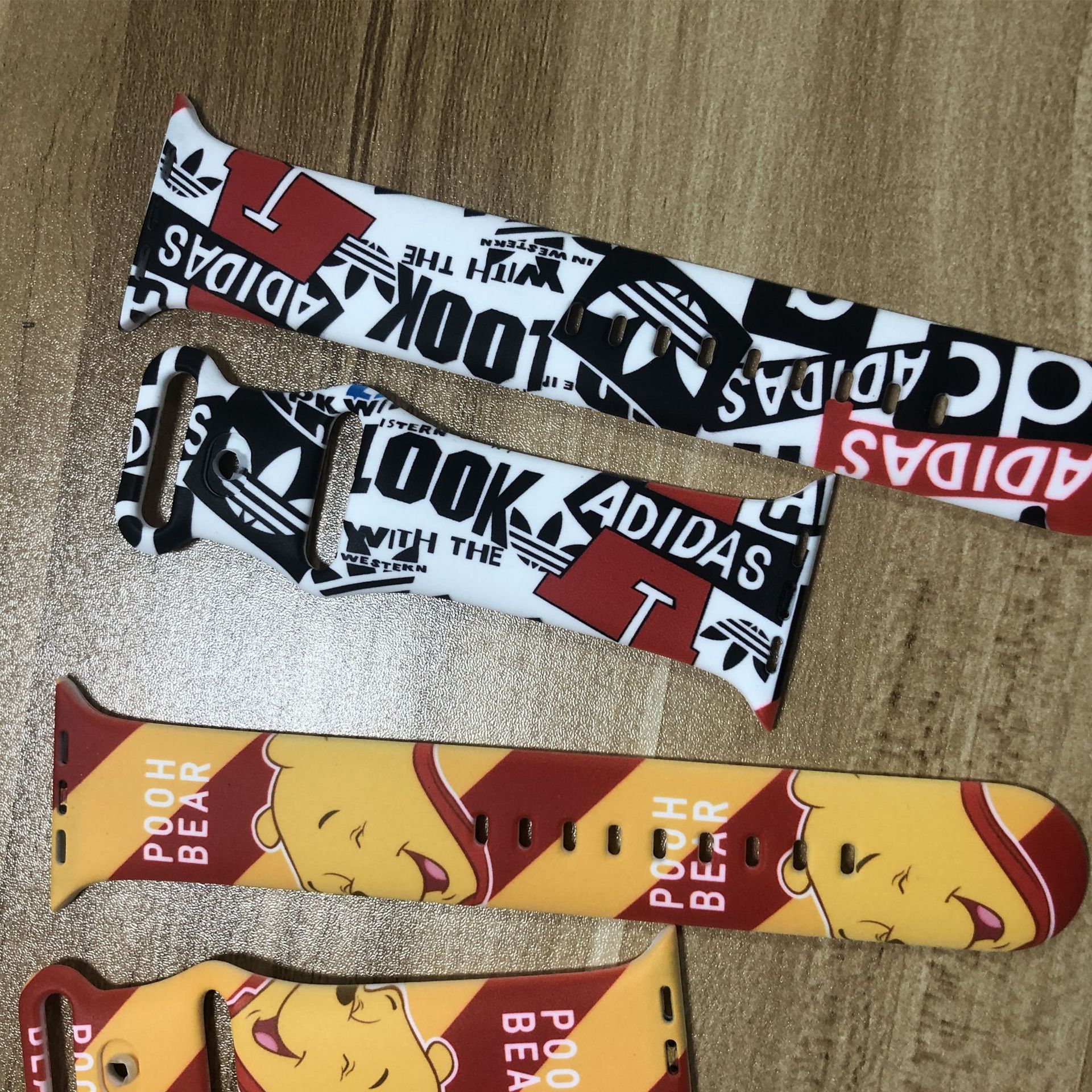 applewatch Strap Apple Watch Strap Trendy Brand Printed Strap iwatch Strap Silicone