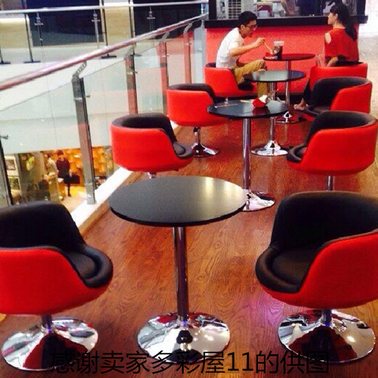 Wooden Bar Table for Exhibitions, Negotiations, Balcony Coffee Table, Adjustable Height, Rotatable, Modern Minimalist Coffee and Cocktail Round Bar Table