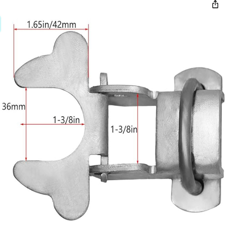 1-3/ 8inch Fence Kennel Gate Latch Butterfly Lock for Hot-Dip Galvanized Dog Cage Accessories Wholesale