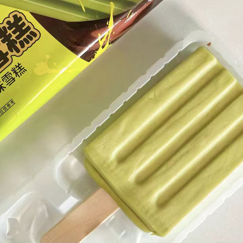 Aoxue pistachio chocolate sandwich ice cream double crisp layer bread ice cream wholesale 65g/wholesale