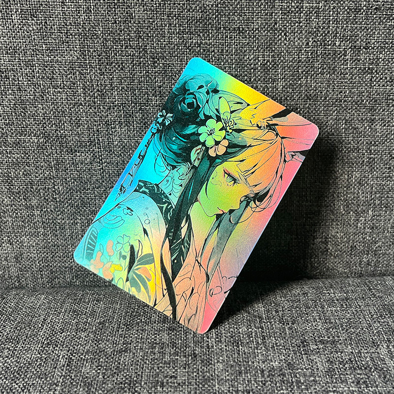 Аниме карта, тисненная, лазерная карта, кастомизация игры, игровая флеш-карта, анимационная карта