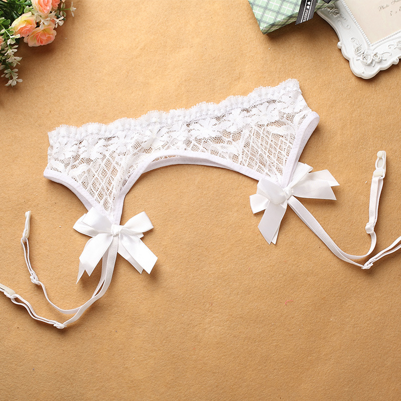 Cute Girl Bow Lace Popular Garter Women's Style Sexy Pajamas 9904