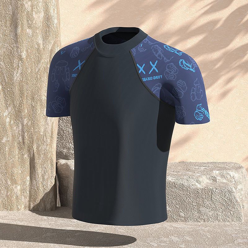 Swimsuit Men's 2025 Summer New Large Size Loose Flesh-Covering Conservative Professional Anti-Embarrassment Printed Swimming Suit