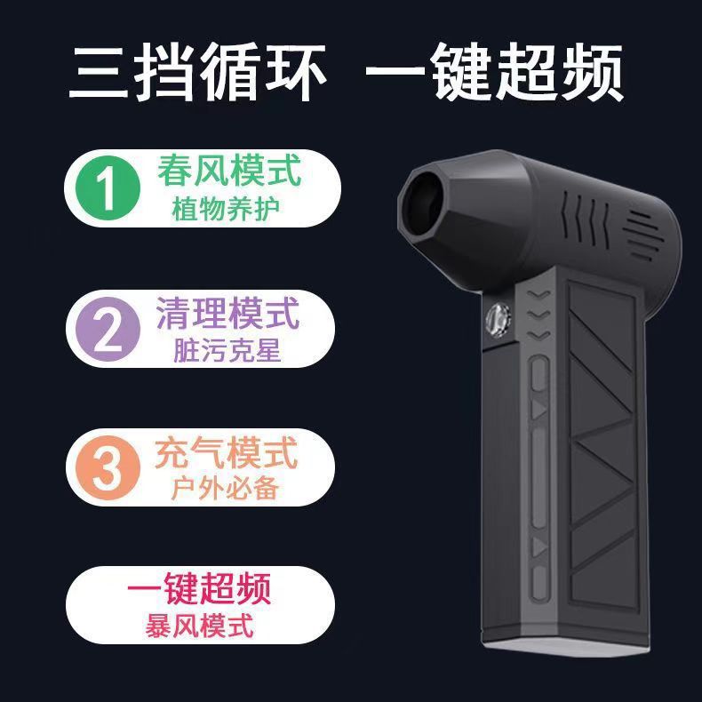 Мини-вентилятор для кемпинга, ручной, высокоскоростной, 130000 об/мин, для удаления пыли