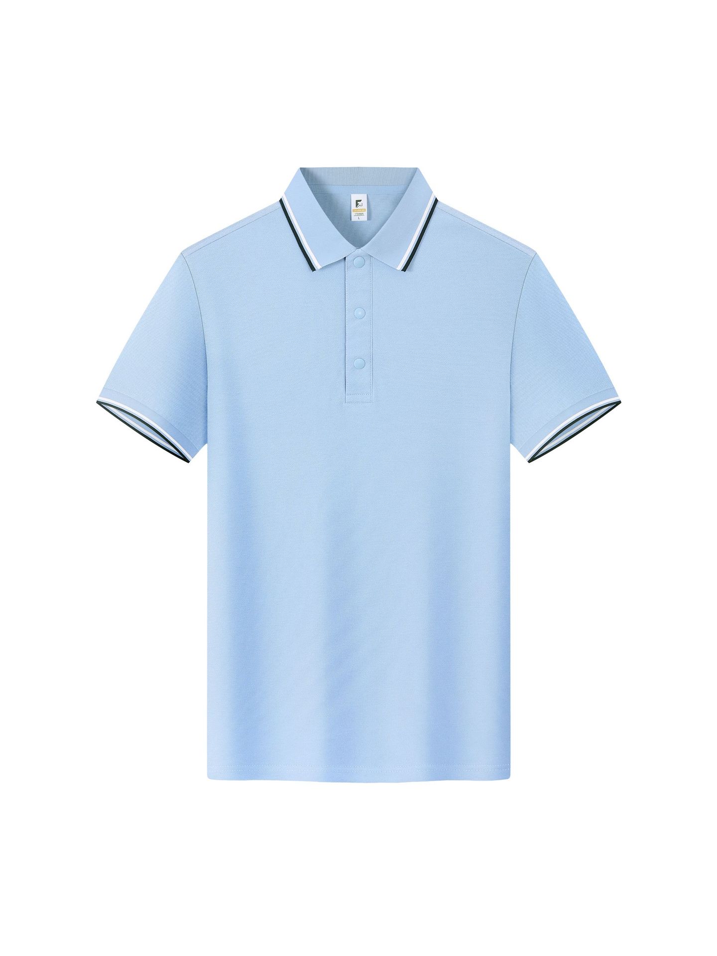 Pure Cotton Short-Sleeved Hidden Button Lapel Polo Shirt Work Uniform Cultural Advertising Shirt Custom Wholesale Event Clothing T-Shirt Printing