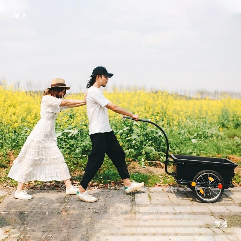Прицеп для велосипеда, крепление для кемпинга, грузовой прицеп для животных, малый прицеп, задний родительский велосипед
