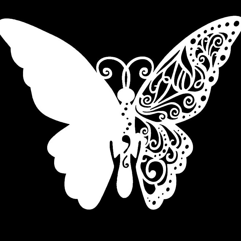 Selling Amazon Wedding Name Card Laser Seat Card Butterfly Wine Glass Decoration Hollow Text Date Cup Card Wholesale