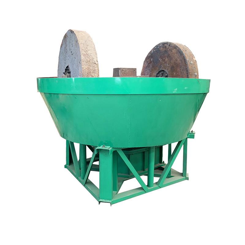 Selected Gold Mining Copper Mining Mining Hydro Mining Equipment Double Wheeled Wet Grinder Large Double Roller Wet Gold Grinder