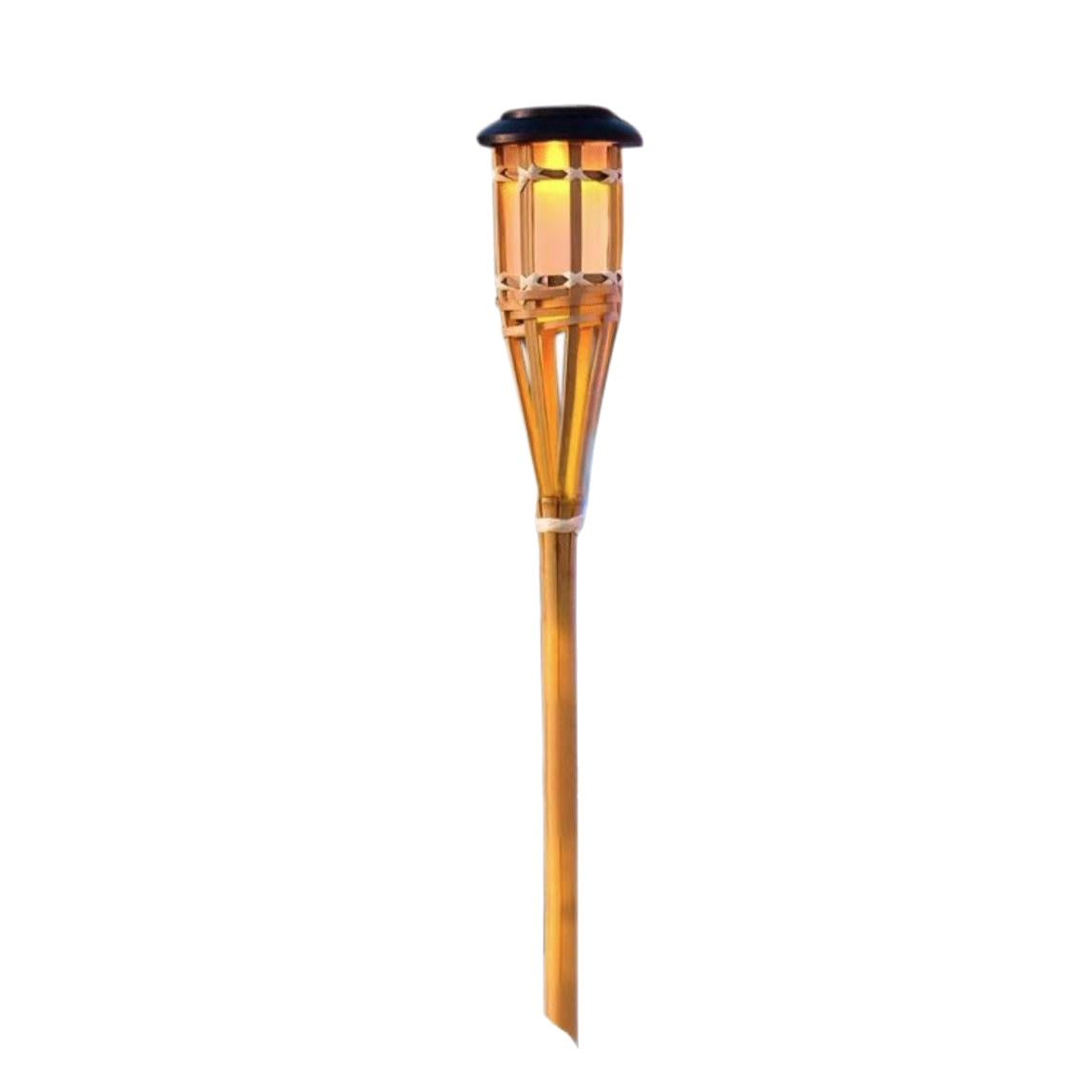 New Solar Torch Light Bamboo Lamp Ground-Inserted Courtyard Lawn Garden Landscape Light Waterproof Flame Light