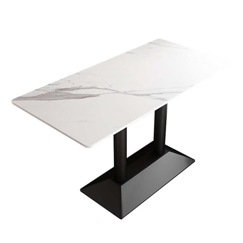 Canteen Restaurant Slate Dining Table School Student Dining Table Chair Light Luxury Modern One Table Four Chairs Fast Food Restaurant Dining Table