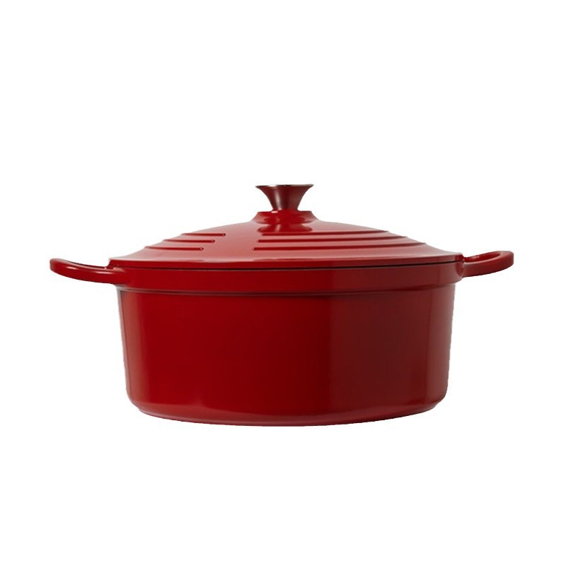 British Mingjue Enamel Pot Aluminum Alloy Household Non-stick Pot Stew Pot Casserole Soup Pot Braised Pot Induction Cooker Gas Universal