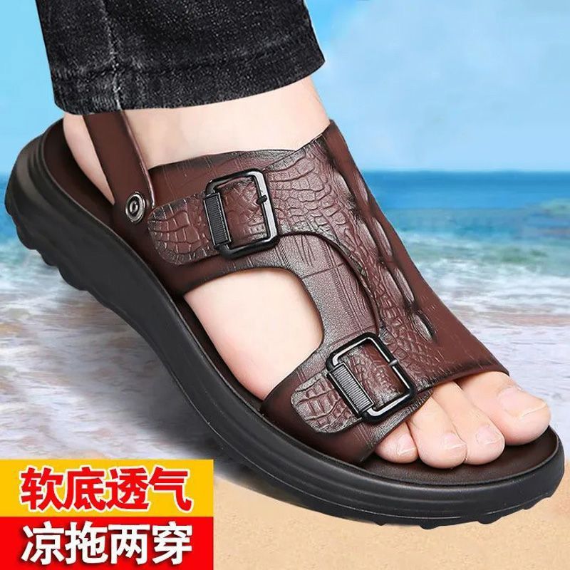 A generation of free shipping men's sandals slippers summer men go out to wear outdoor driving thick bottom non-slip waterproof