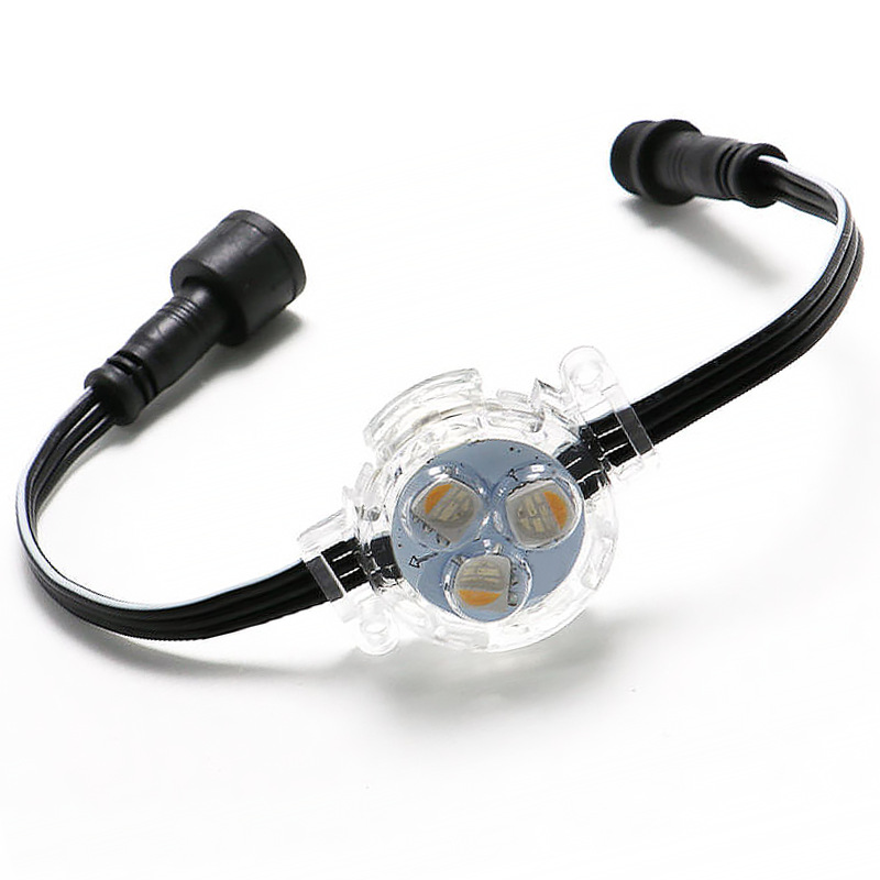 Ledpixel Cross-Border Eaves Light 3 cm 512 Point Light Source Rgbw Christmas Decoration Colorful Marquee String