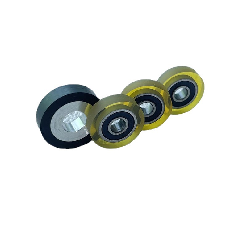 Polyurethane Rubber Wheel Industrial Conveyor Rubber Wheel Silent Rubber Bearing Roller Pu Rubber Wheel Automatic Rubber Wheel
