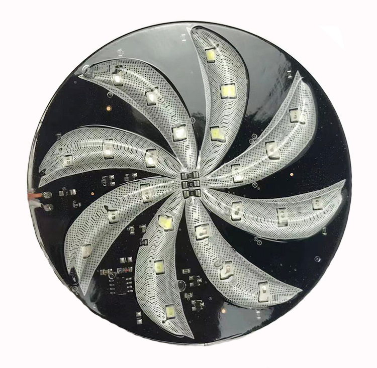 12v 24v motorcycle car modified lighting lights flashing wind leaf lights LED Hot Wheel lights windmill lights colored lights