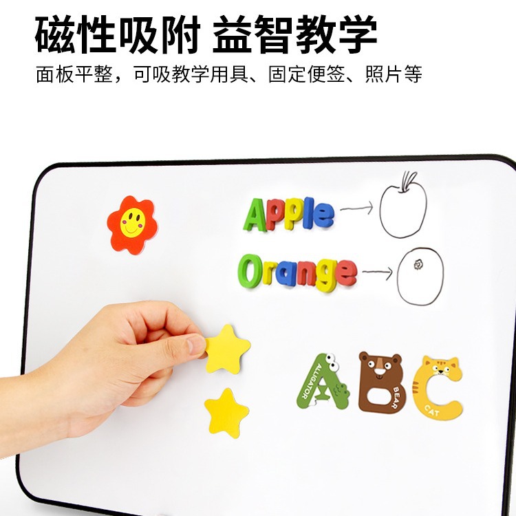 Magnetic mini writing board children's home blackboard erasable live broadcast prompt board handheld bracket small whiteboard