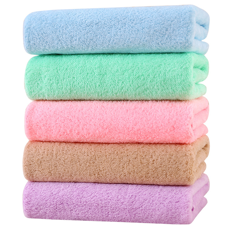 High density coral fleece towel wholesale spot production absorbent lint-free cut fleece waist seal packaging gift towel